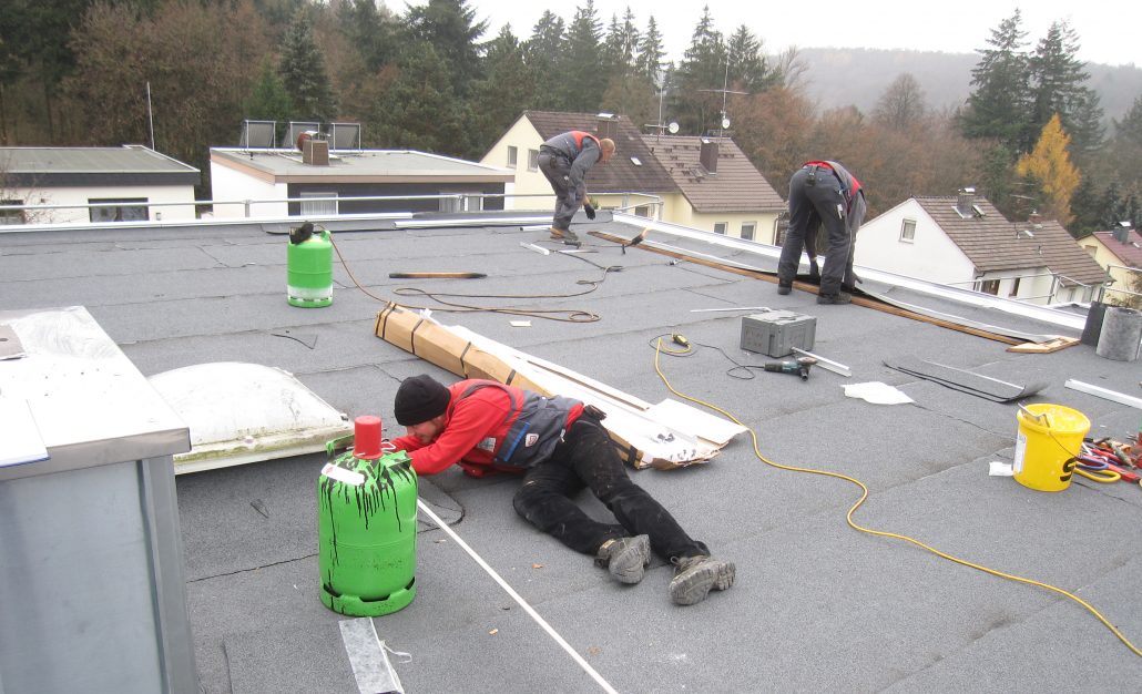 Baustelle Flachdach